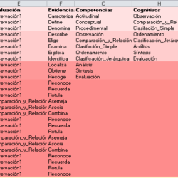 planilla de verbos